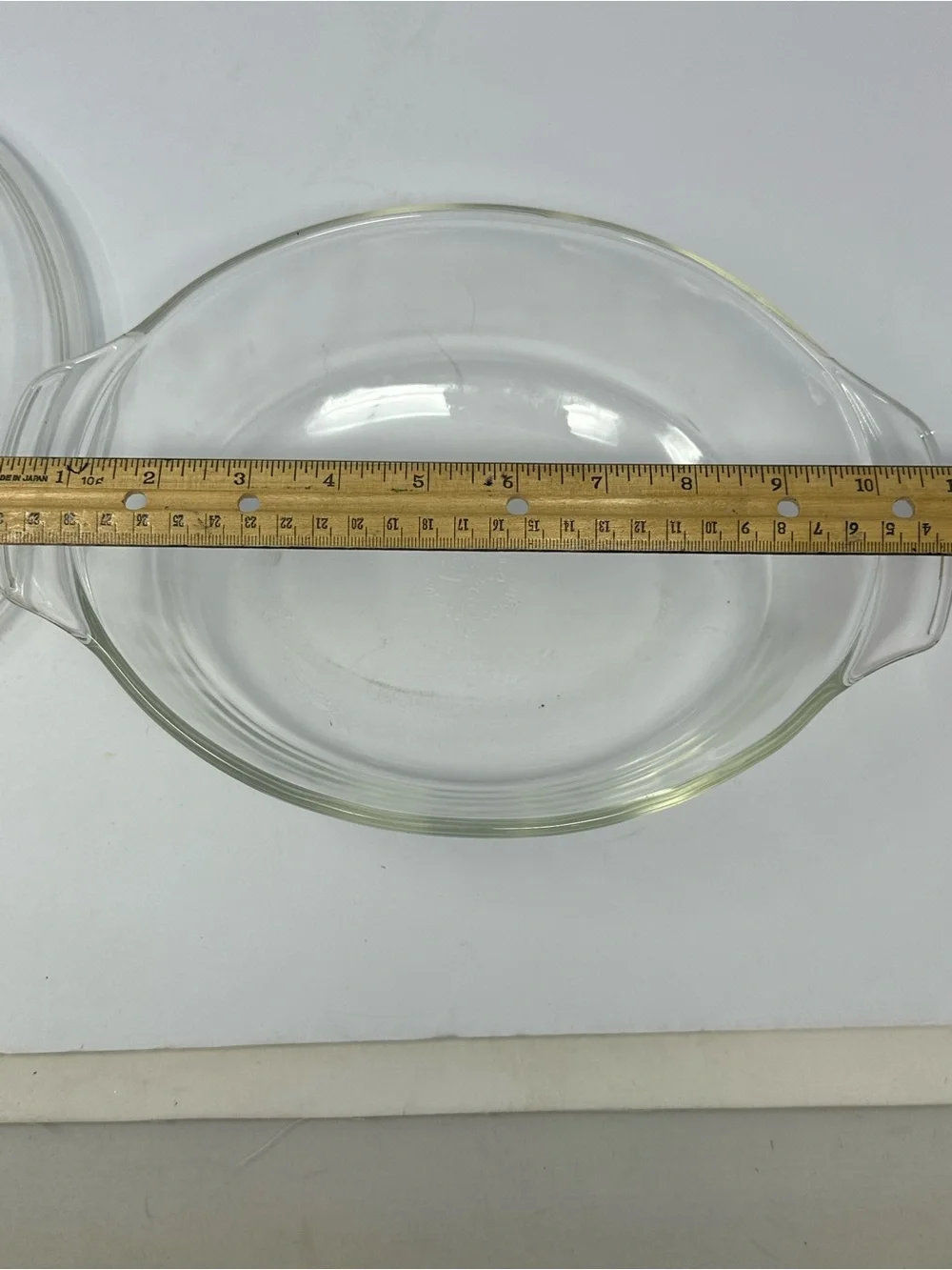 Vintage FIRE KING Anchor Hocking Clear Oval Dish with Lid #433 Casserole 1.5 Qt